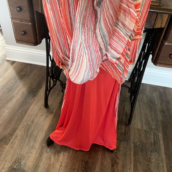 Nina Leonard ladies beautiful summer flowing long maxi dress. NWOT - Picture 9 of 13